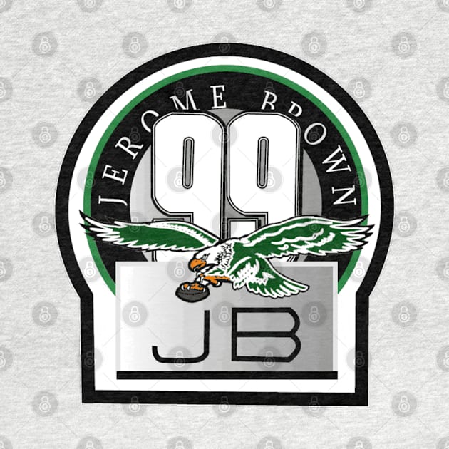 Jerome Brown Philadelphia Eagles Memorial Logo by capognad